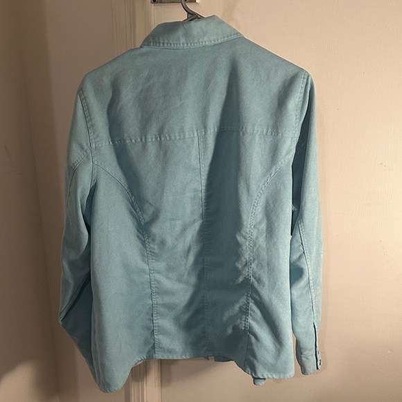 Encore Light Blue Zip-Up Jacket - Picture 4 of 4